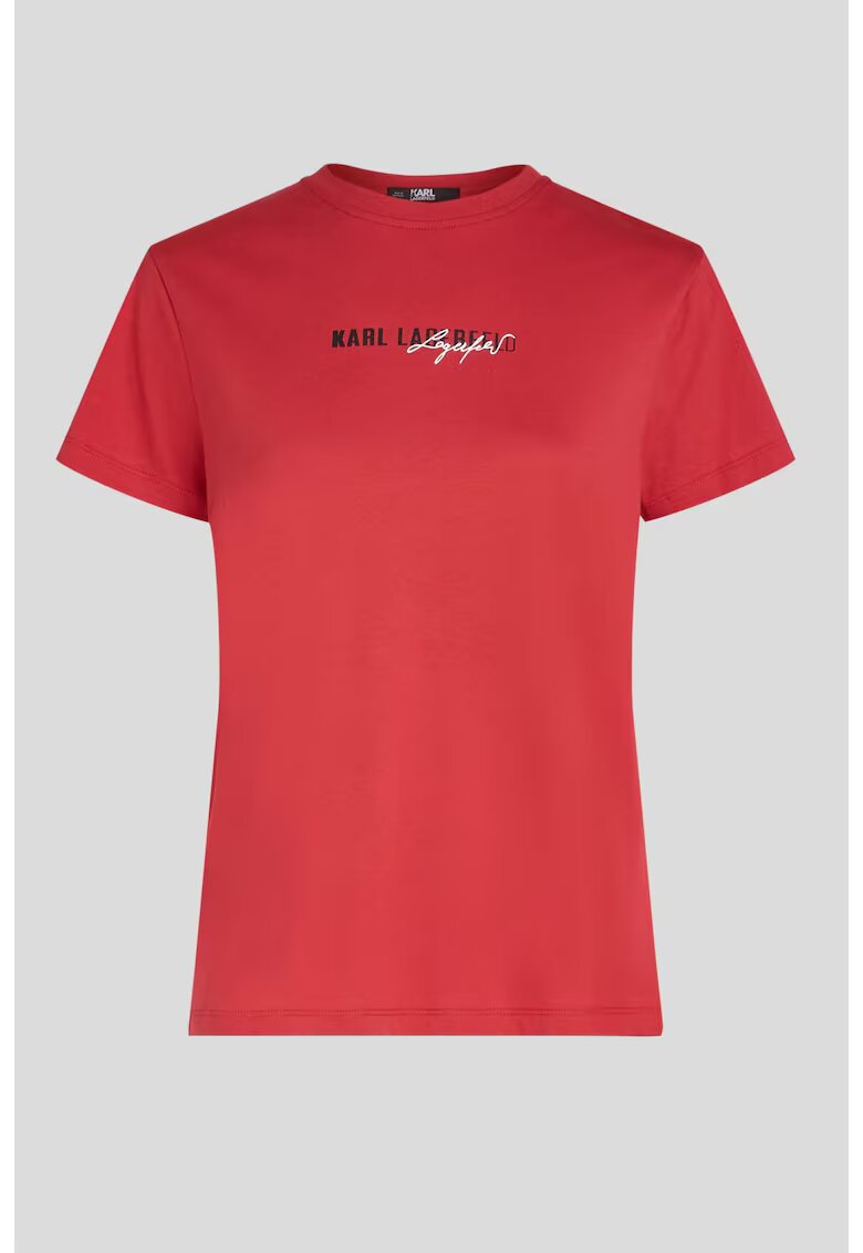 Karl Lagerfeld Tricou cu imprimeu logo - Rosu