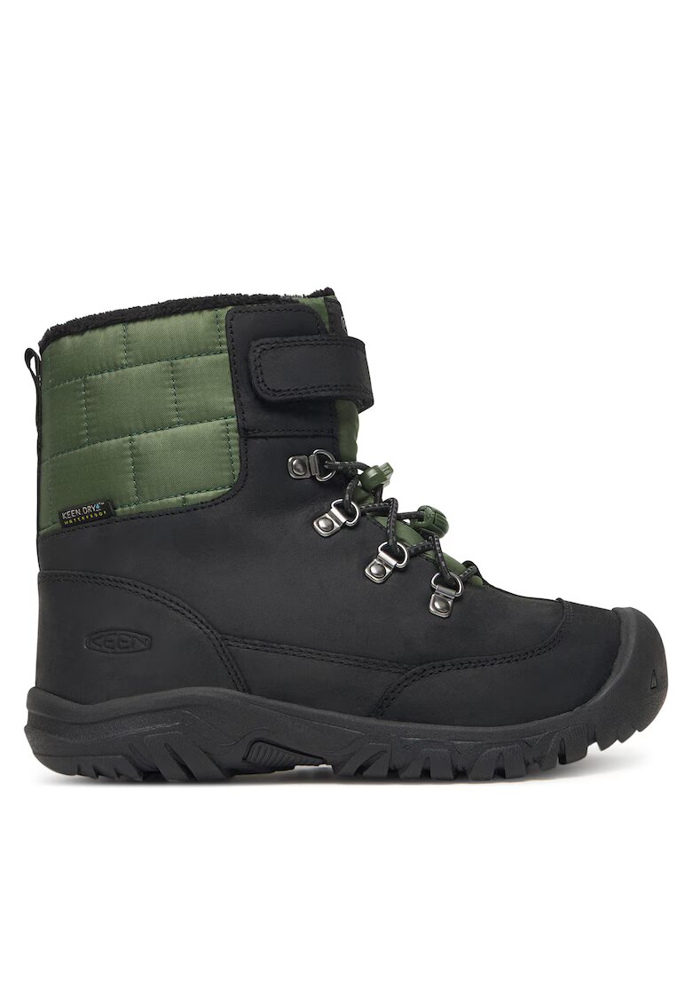 Keen Ghete sport baieti - piele naturala - verde/negru