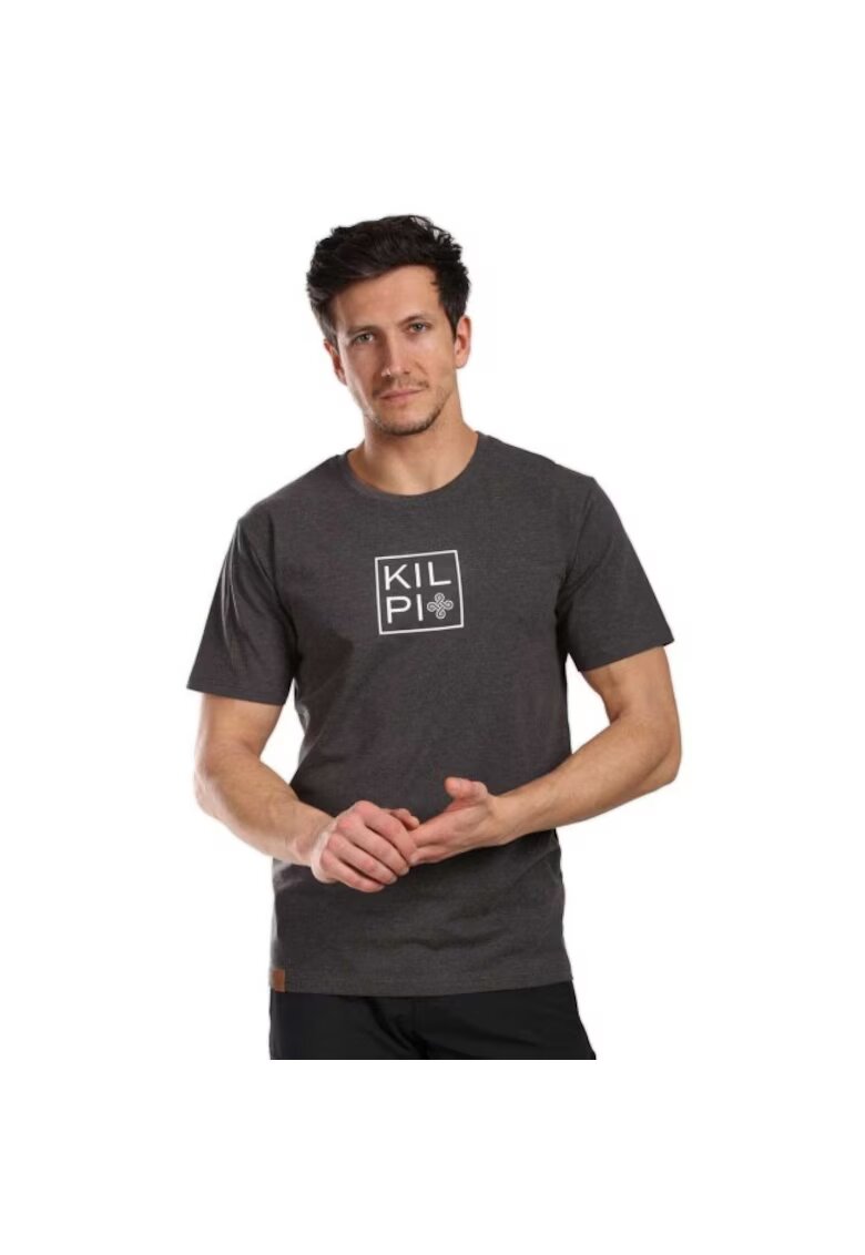 KILPI Tricou sport barbati Vibe - gri inchis - bumbac - Gri inchis