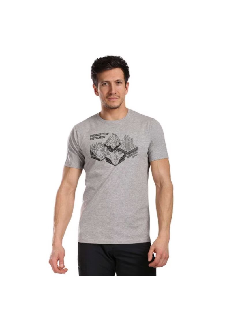 KILPI Tricou sport Garove - gri deschis - material Lyocell - Gri deschis