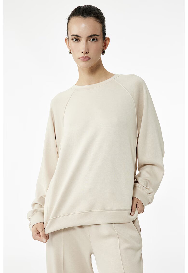KOTON Bluza lejera de trening cu maneci raglan - Bej deschis