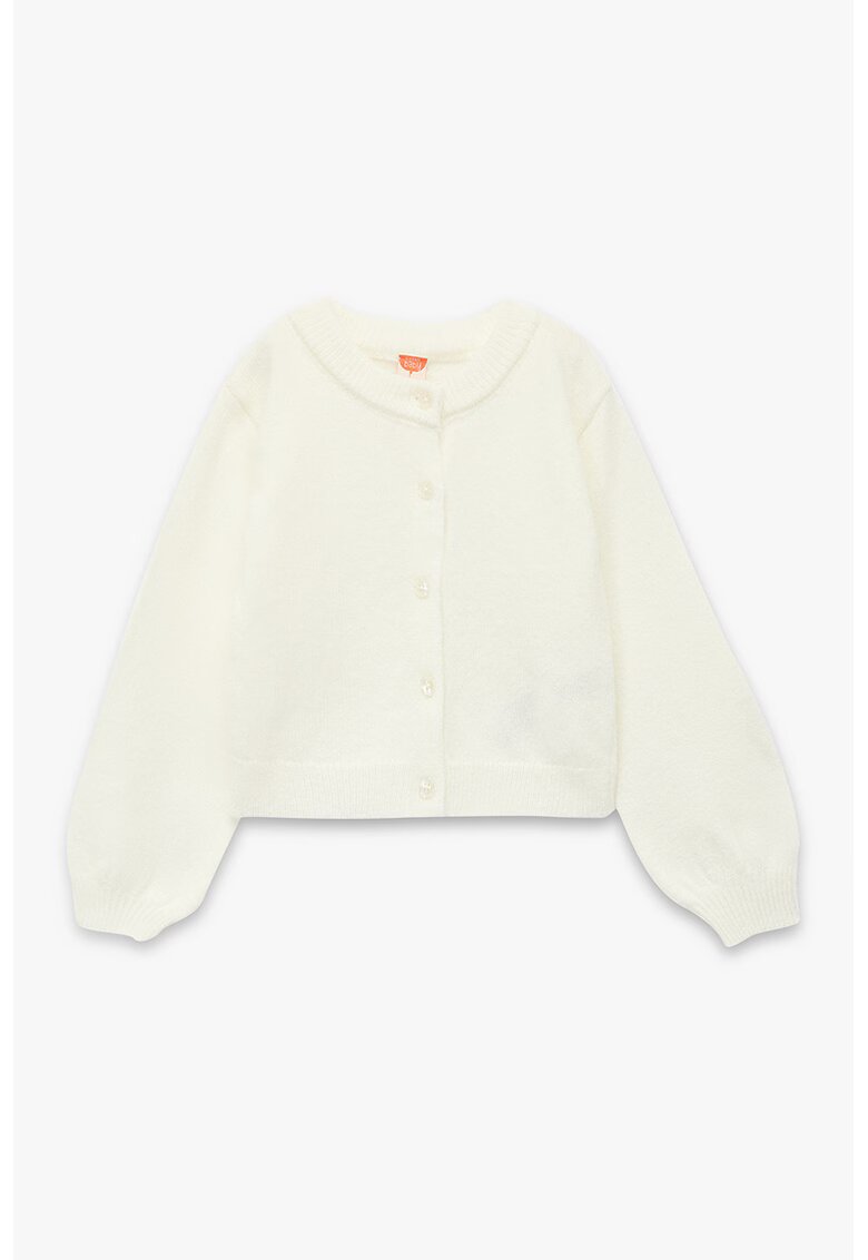 KOTON Cardigan uni - Alb fildes
