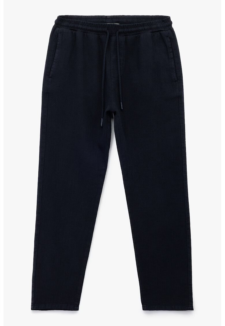 KOTON Pantaloni de bumbac cu talie ajustabila - Albastru ultramarin
