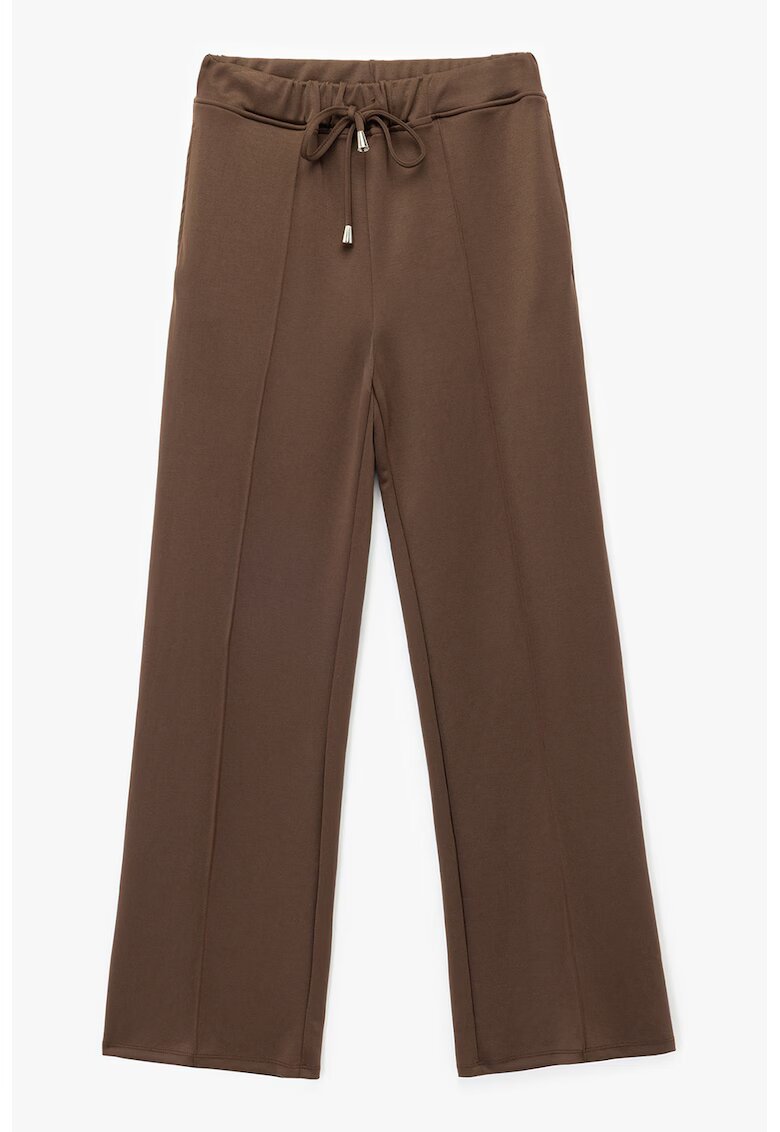KOTON Pantaloni de trening din amestec de modal cu snur - Maro deschis