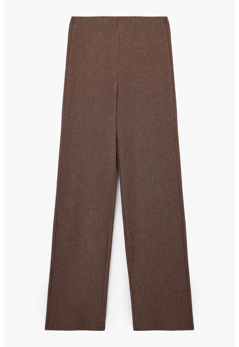 KOTON Pantaloni drepti texturati - Maro
