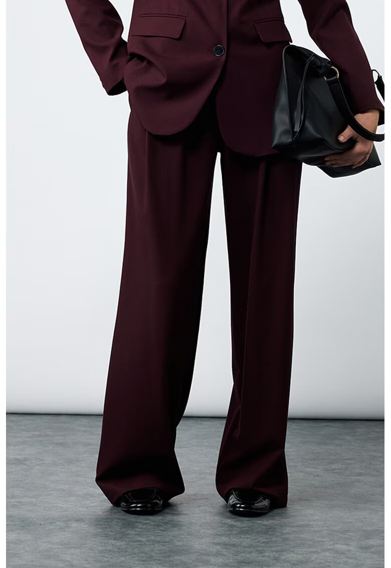 KOTON Pantaloni eleganti evazati - Visiniu