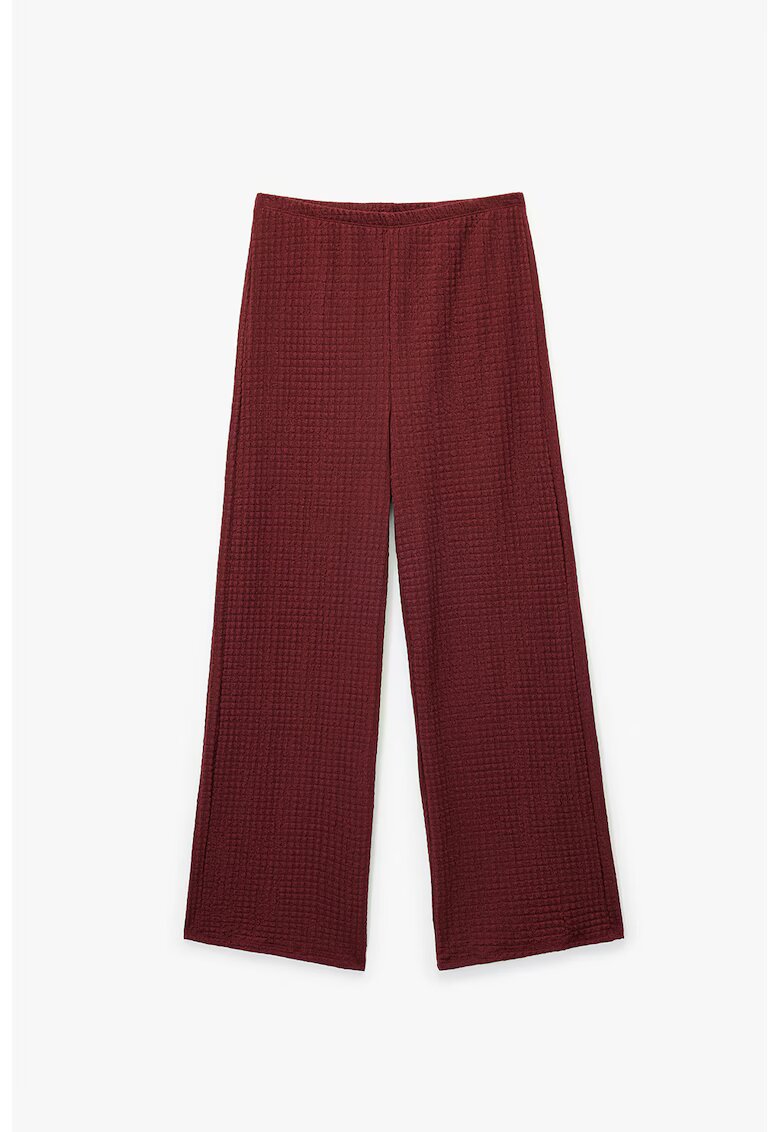 KOTON Pantaloni uni regular fit - Visiniu