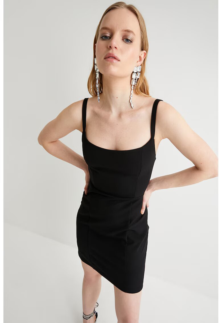 KOTON Rochie scurta cu bretele - Negru