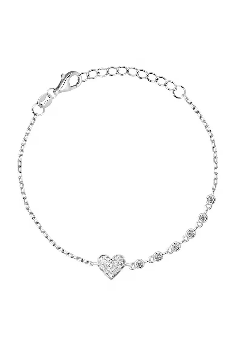 LA PETITE STORY Bratara din argint 925 cu zirconia - Argintiu