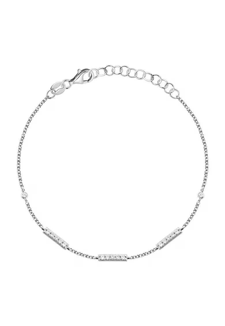 LA PETITE STORY Bratara din argint veritabil 925 decorata cu zirconia - Argintiu