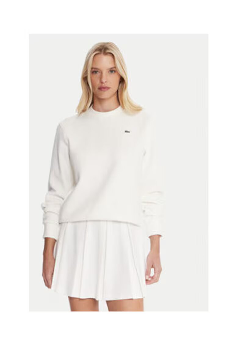 Lacoste Hanorac dama - Bumbac/Poliester - Alb
