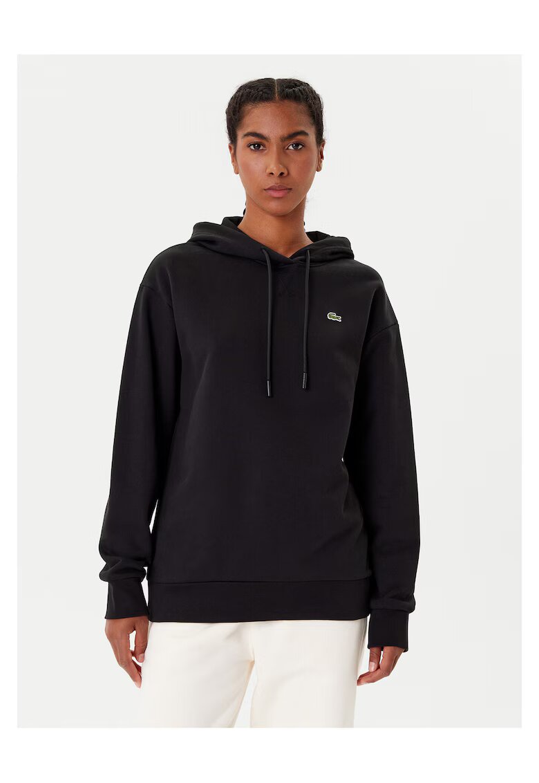 Lacoste Hanorac dama negru - cu gluga