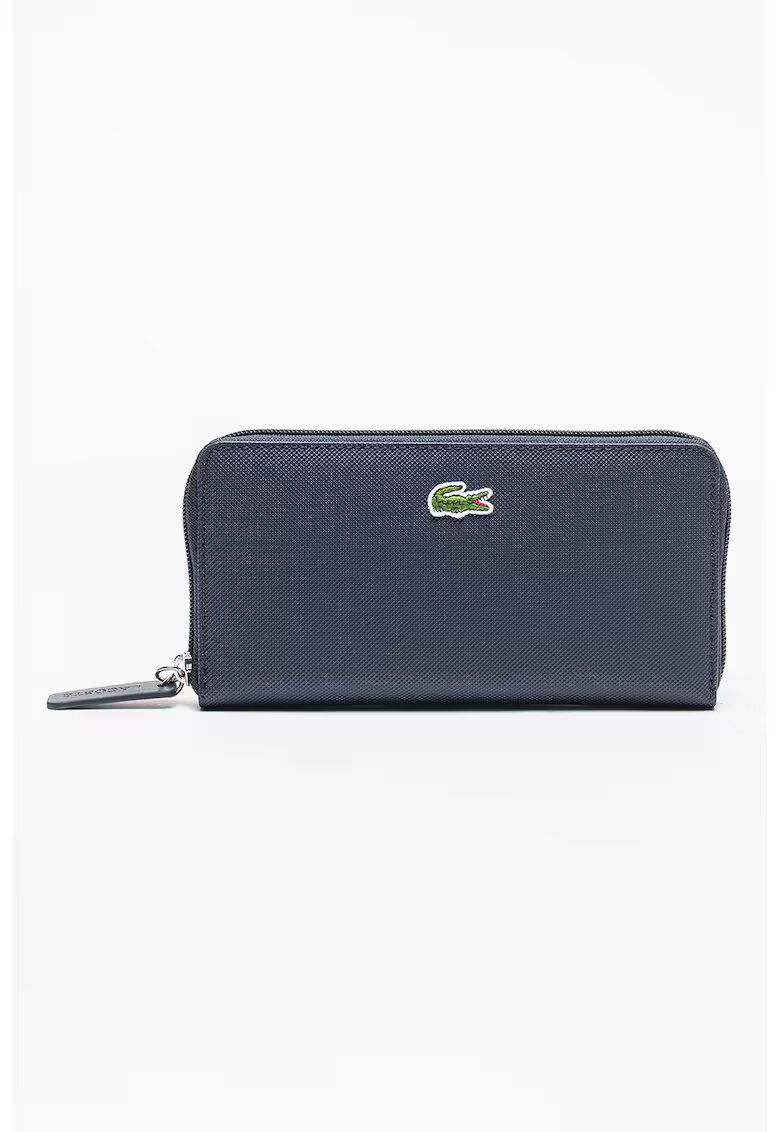 Lacoste Portofel texturat cu fermoar - Bleumarin