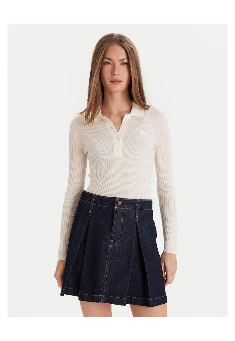 Lacoste Pulover de dama ecru -