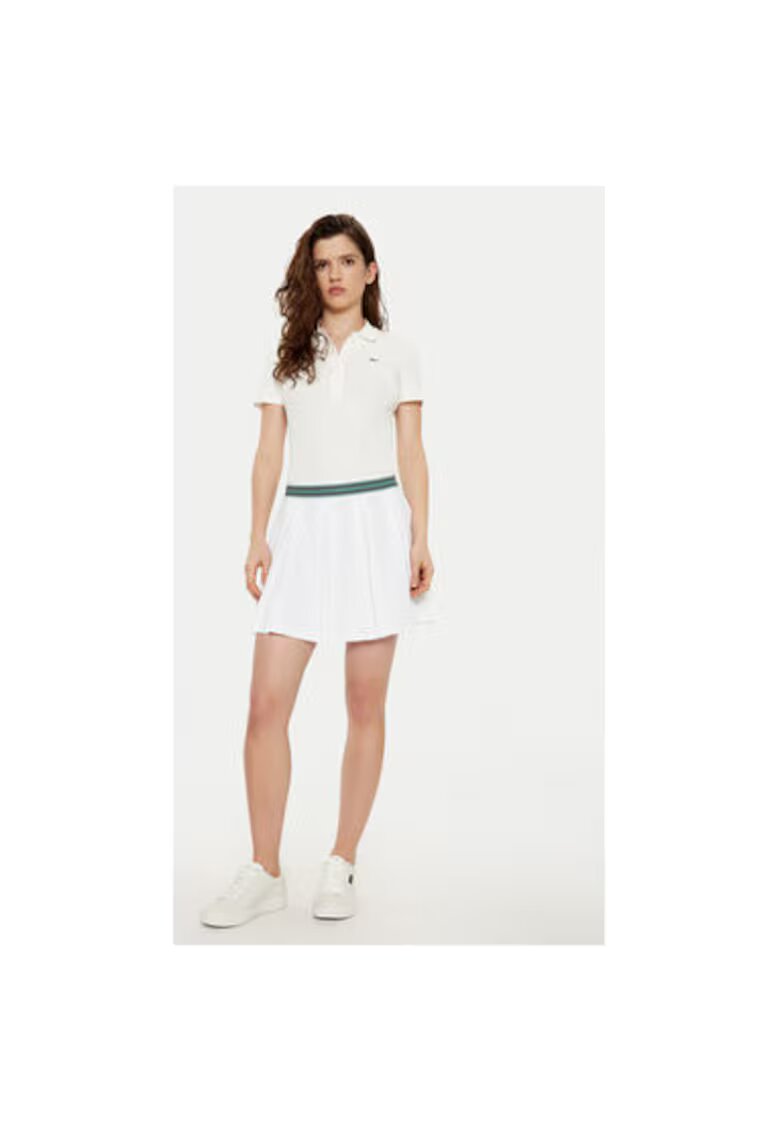 Lacoste Tricou dama - 304994562 - Bumbac organic - Bej - Bej