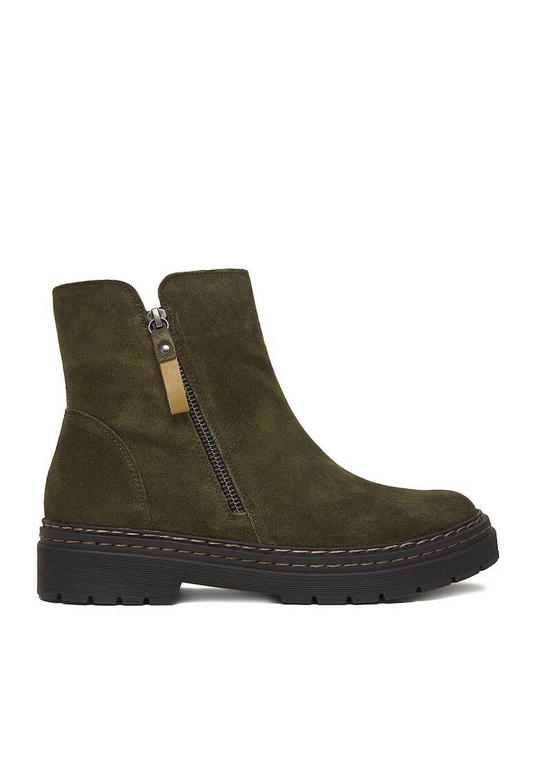 Lasocki Botine dama - CEO-WI23-MICHAELA-03 - piele naturala - kaki - Kaki