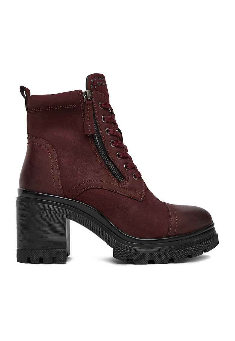Lasocki Ghete dama bordo - piele naturala -