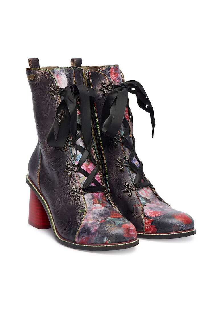 Laura Vita Botine dama 311 - Piele naturala - Multicolor