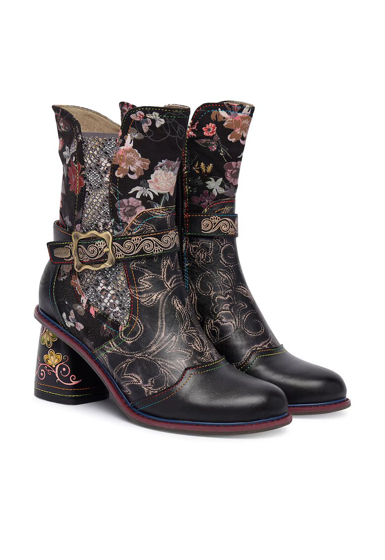 Laura Vita Botine dama 82 - Piele naturala - Negru