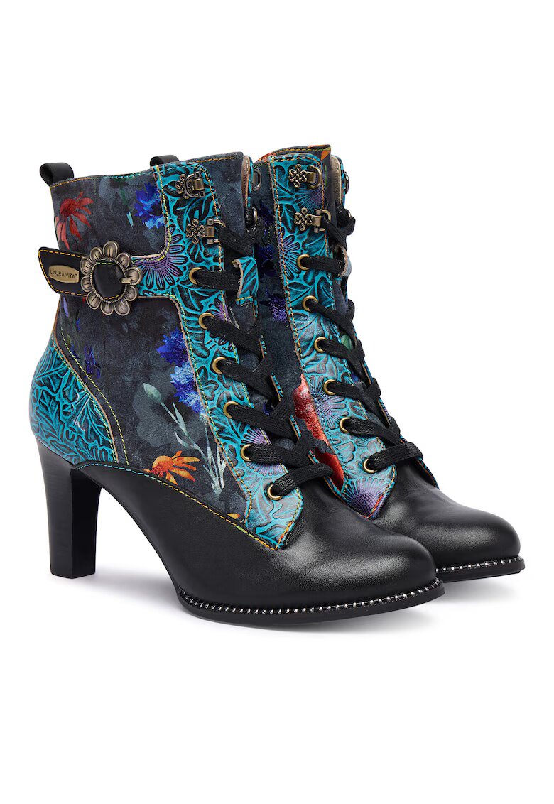Laura Vita Botine din piele naturala - Negru