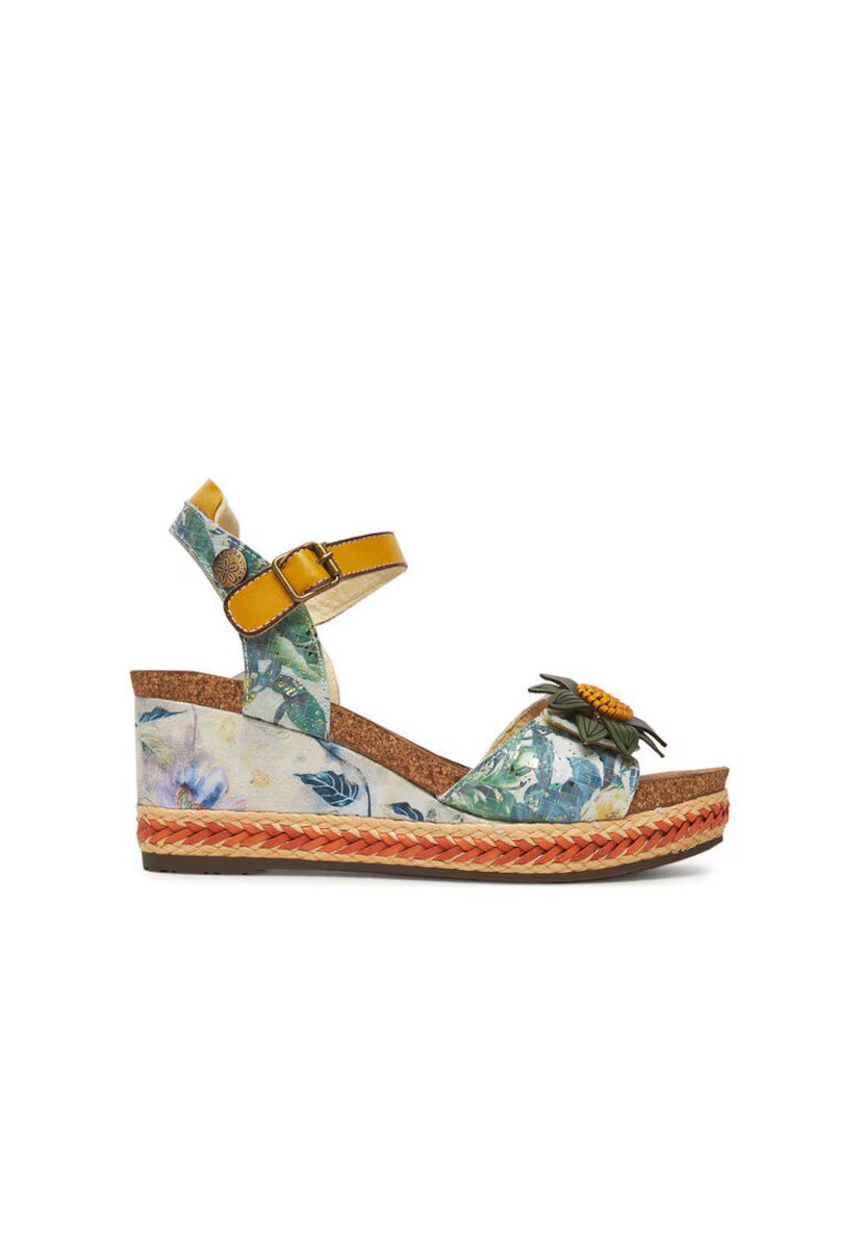 Laura Vita Espadrile dama FACYO 06 - Piele naturala - Verde