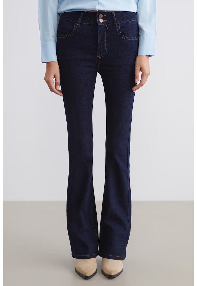 LC WAIKIKI Blugi bootcut cu talie medie - Albastru ultramarin