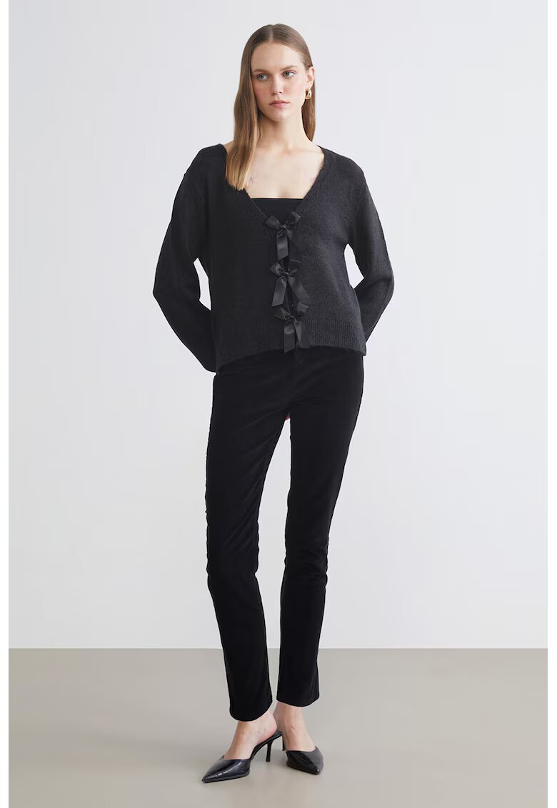 LC WAIKIKI Blugi skinny cu talie medie - Negru