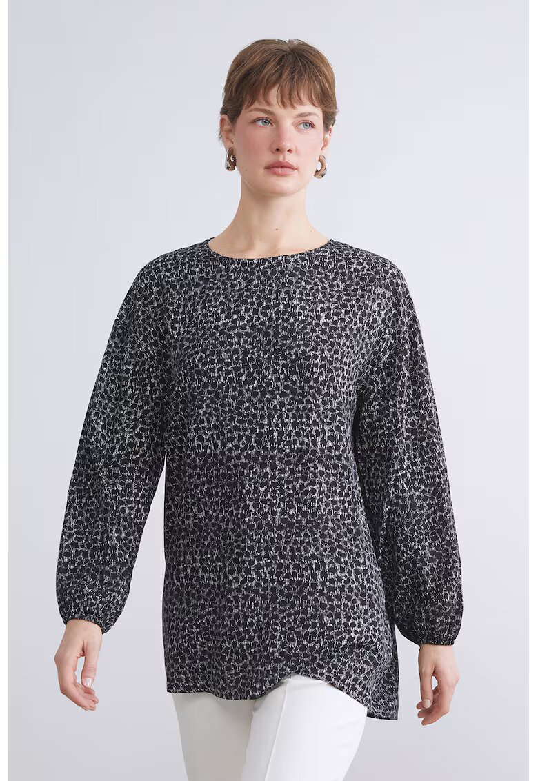 LC WAIKIKI Bluza cu decolteu rotund - Negru