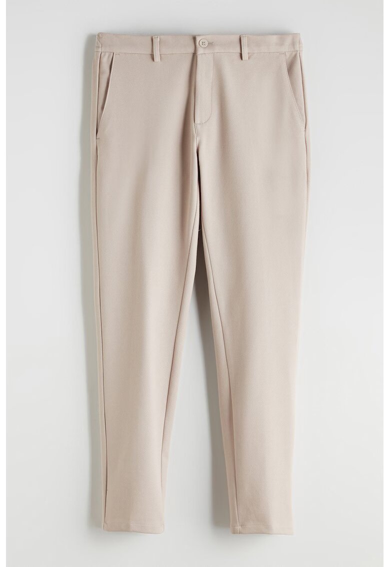 LC WAIKIKI Pantaloni conici cu talie medie si elastica - Bej deschis