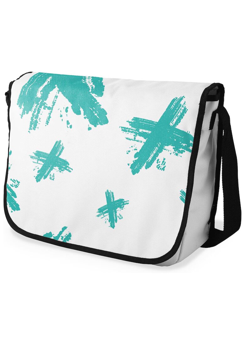 Le Jardin Geanta dama bumbac - bej/verde - 29x36cm