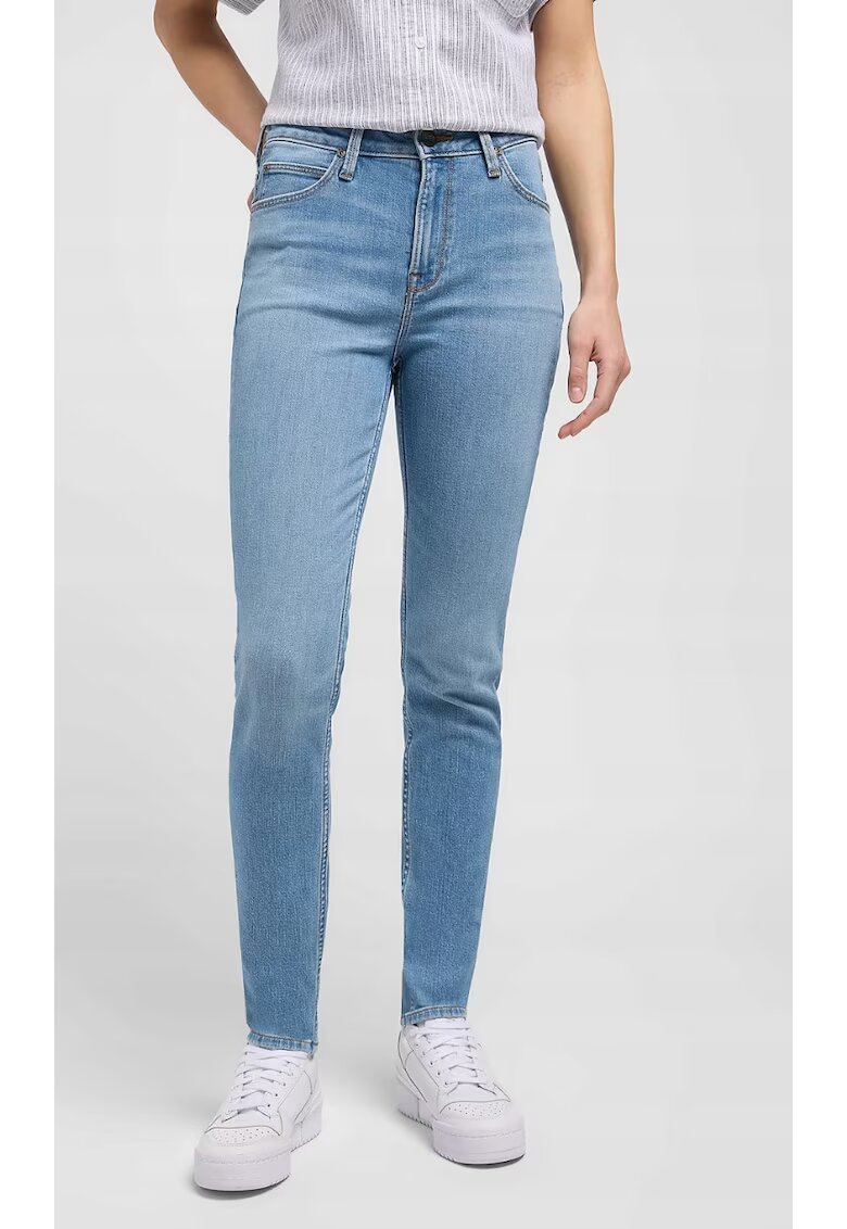 Lee Blugi dama 112351238 - Scarlett High - slim fit - albastru - bumbac - talie inalta -