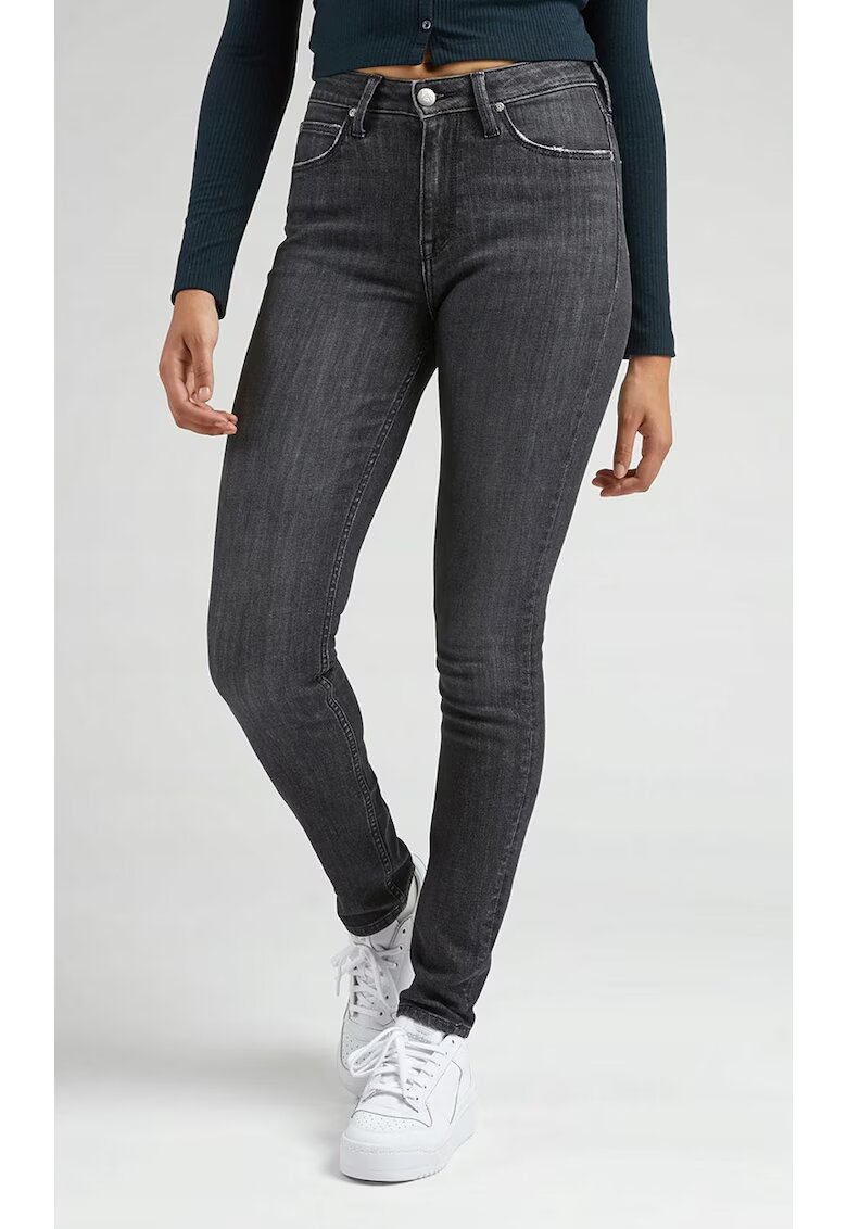 Lee Blugi dama - Scarlett - slim fit - gri - bumbac -