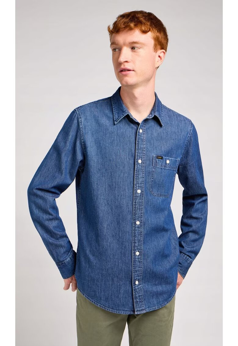 Lee Camasa barbati - bluza din denim - regular fit - albastru - bumbac