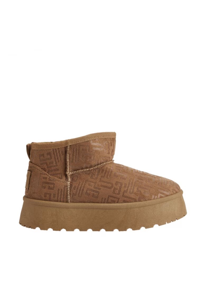 Lee Cooper Ghete dama maro din piele - Maro