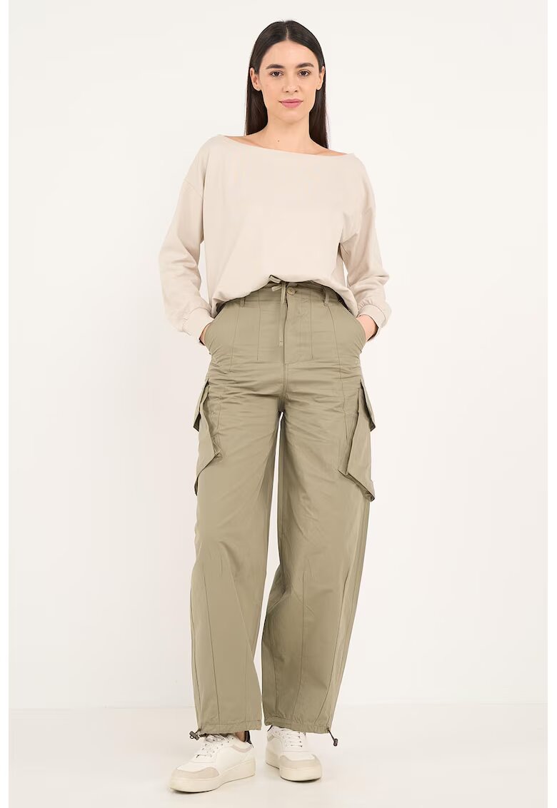 Lee Cooper Pantaloni cargo de bumbac - Kaki