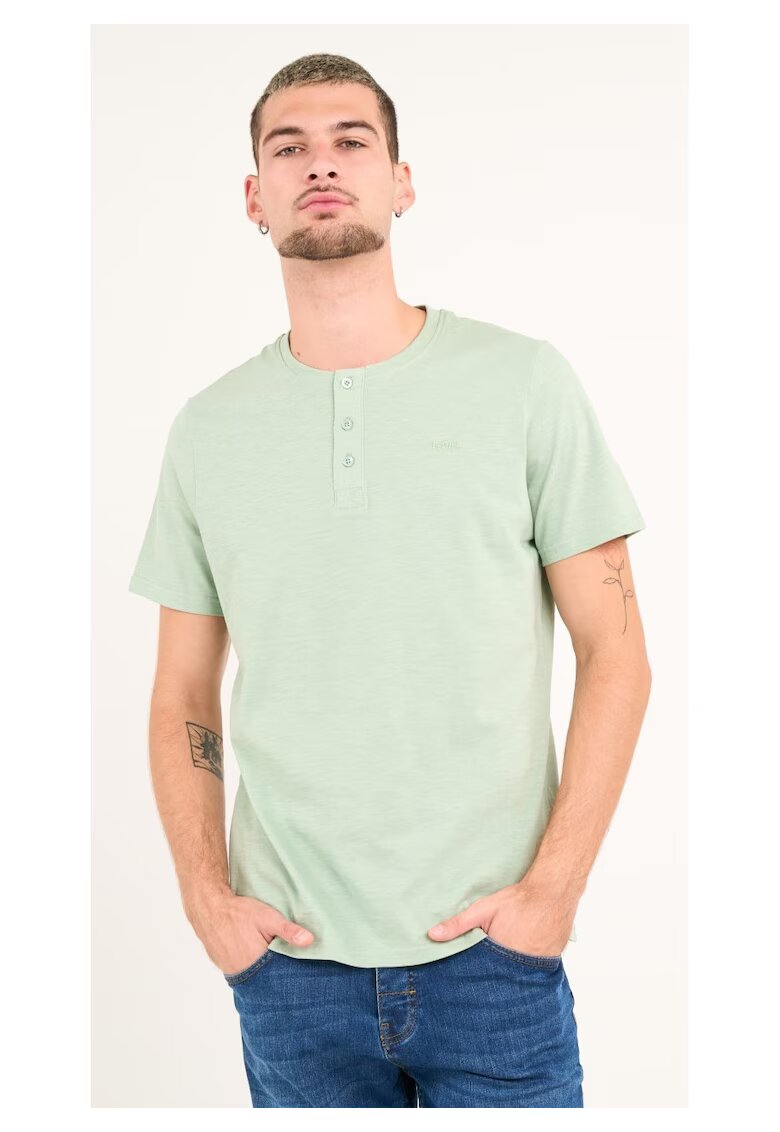 Lee Cooper Tricou barbat cu maneca scurta ( Material: Bumbac - CAMEO GREEN - Verde