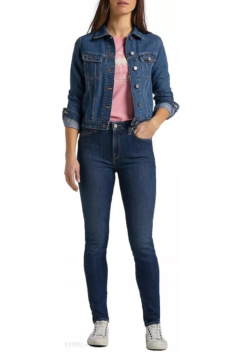Lee Jacheta Din Denim - Rider Jacket - Croi Normal - Inchidere: Nasturi - Compozitie Material: 100% Bumbac - Numar De Buzunare: 2 - XS - Albastru - 1 Bucata