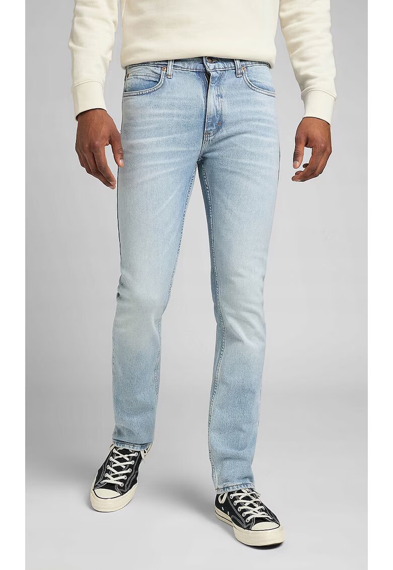 Lee Pantaloni barbati - Legendary Slim - croiala dreapta - albastru - bumbac