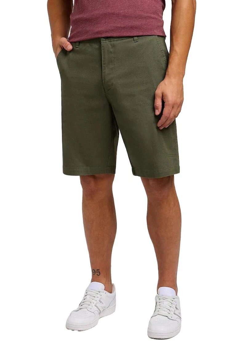 Lee Pantaloni scurti barbati 112349267 - Bumbac/Elastan - Verde masliniu