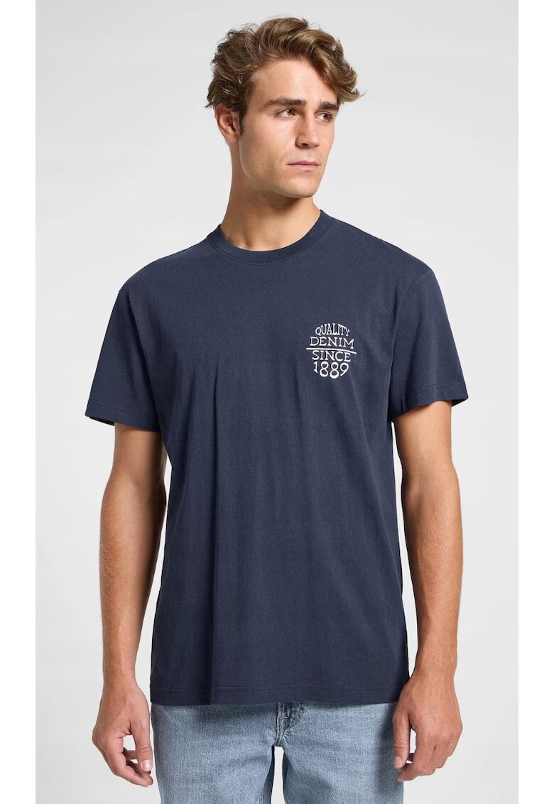 Lee Tricou barbati - relaxat - albastru - bumbac