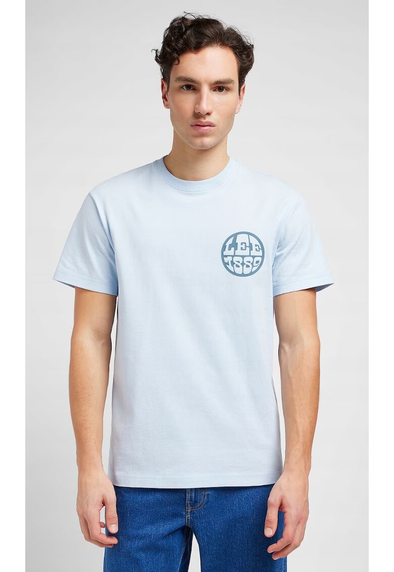 Lee Tricou barbati - Relaxed Tee - supradimensionat - albastru - bumbac -