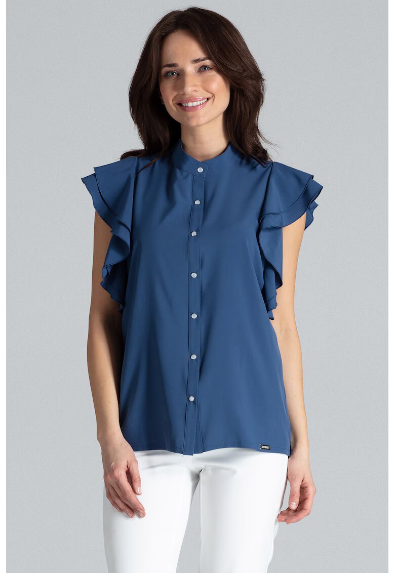 Lenitif Bluza dama Kuvien K482 culoare granat - Bleumarin