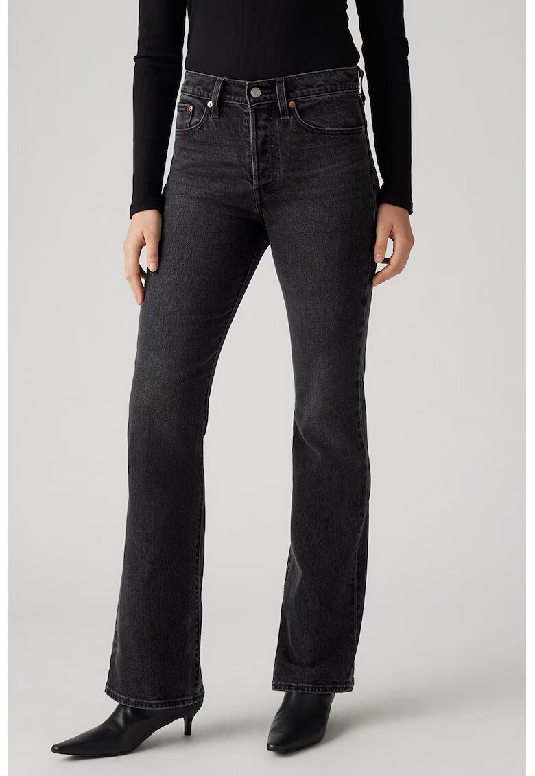 Levi's Blugi bootcut Wedgie - Negru stins