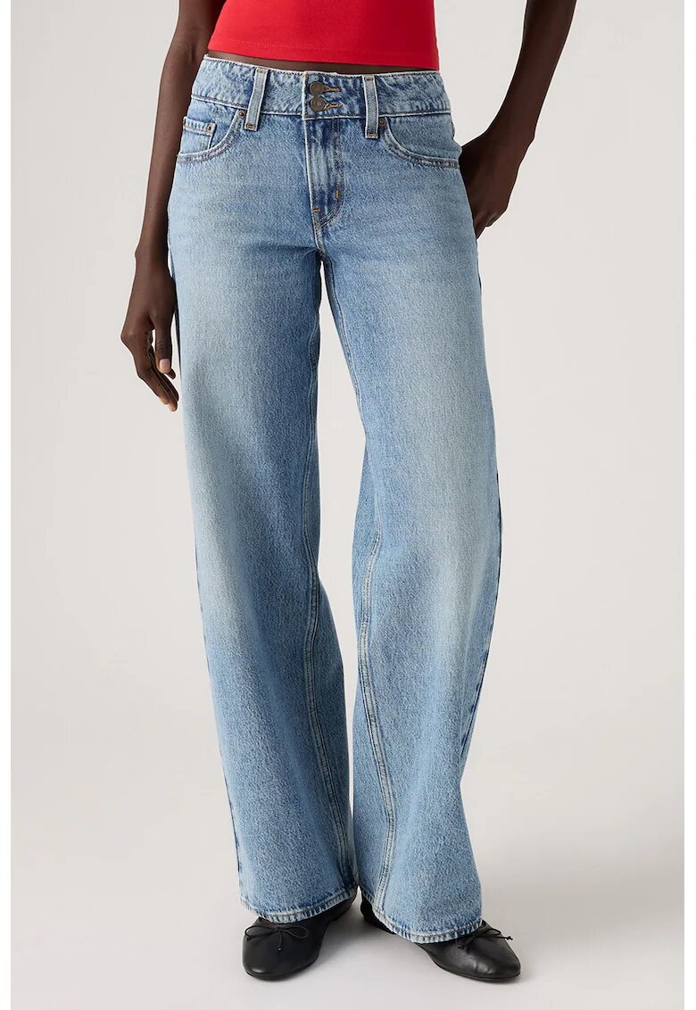 Levi's Blugi cu croiala ampla si talie joasa Youth - Albastru prafuit
