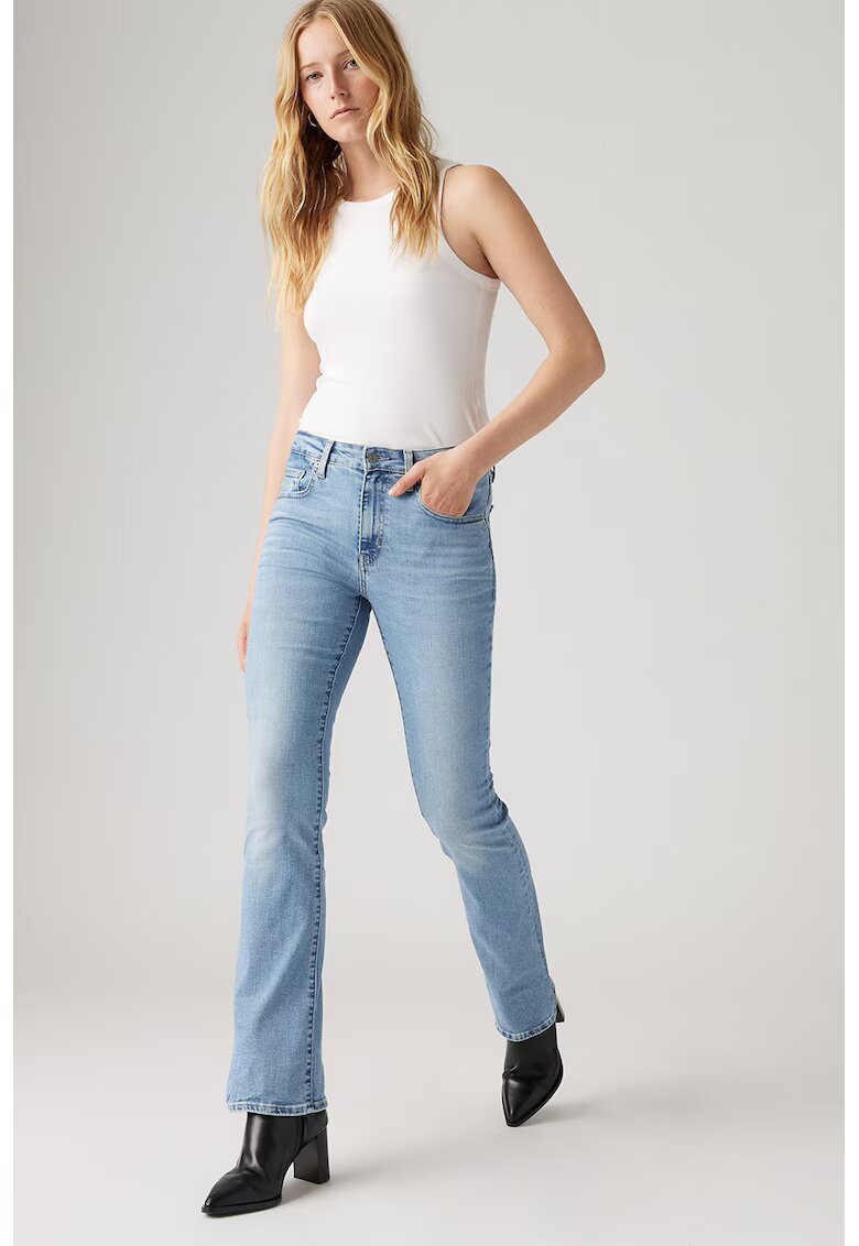 Levi's Blugi cu croiala bootcut si talie inalta 725™ - Albastru deschis