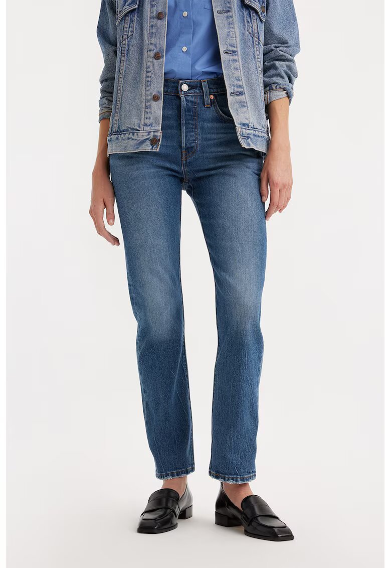 Levi's Blugi cu talie medie 501® - Albastru inchis