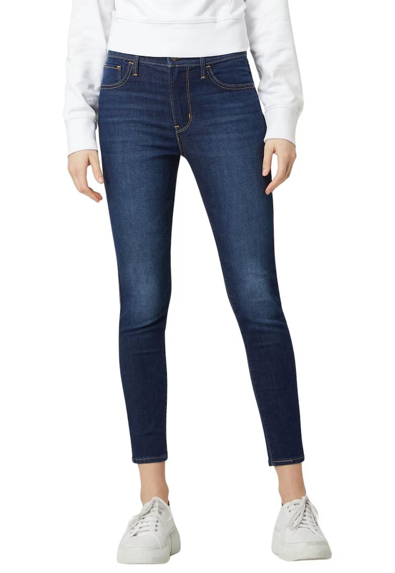 Levi's Blugi dama 720 High-Rise Super Skinny - albastru - bumbac - talie inalta - tehnologie de racire - protectie UPF 40+ -