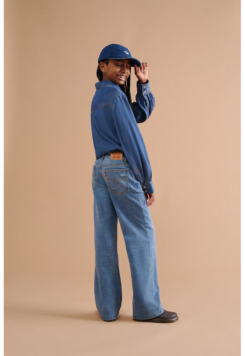 Levi's Blugi din amestec de bumbac cu croiala ampla - Albastru deschis
