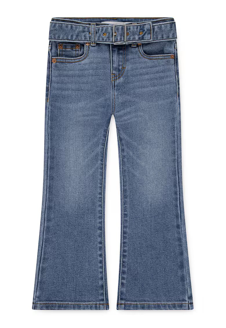 Levi's Blugi evazati cu aspect decolorat - Albastru deschis melange