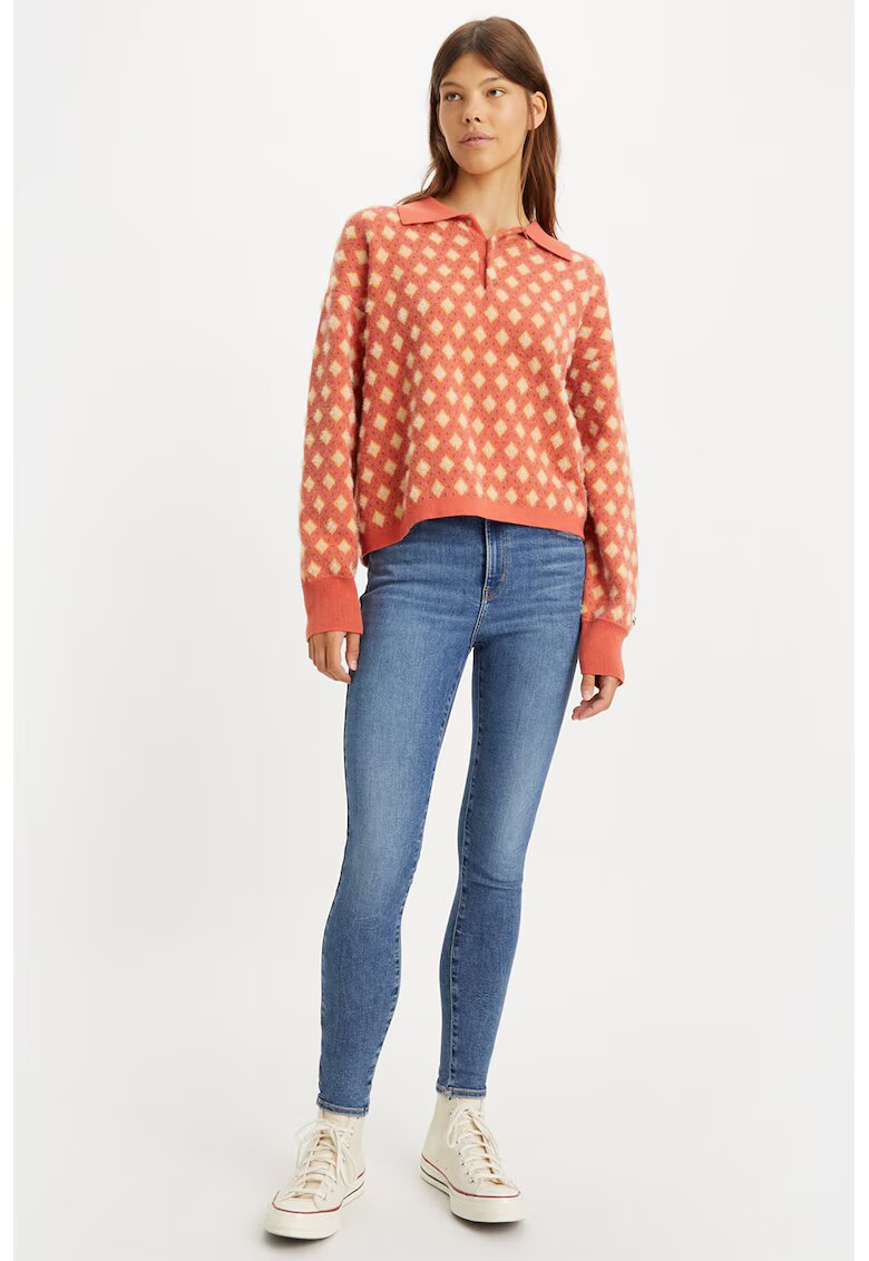 Levi's Blugi skinny cu talie inalta 720™ - Albastru inchis